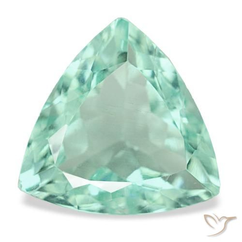 6.54ct turchese fluorite, trillion, VVS-VS