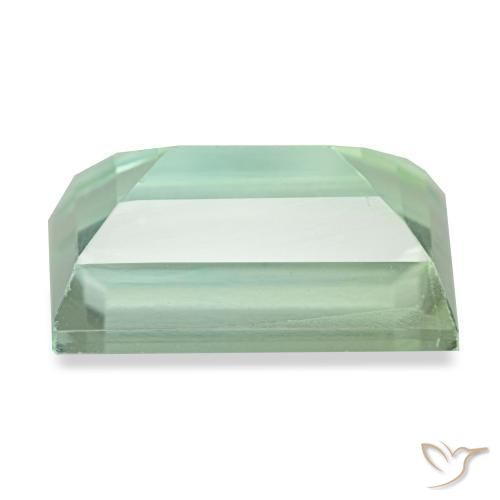 Fluorite naturale turchese da 4,82 ct, baguette, VVS-VS