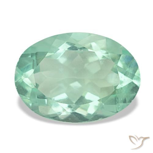 4.20ct verde fluorite, ovale, VS