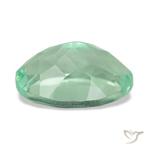 Fluorite naturale verde da 4,20 ct, taglio ovale, VS