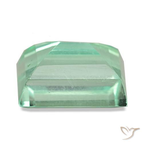 Fluorite naturale verde da 6,19 ct, baguette, VS