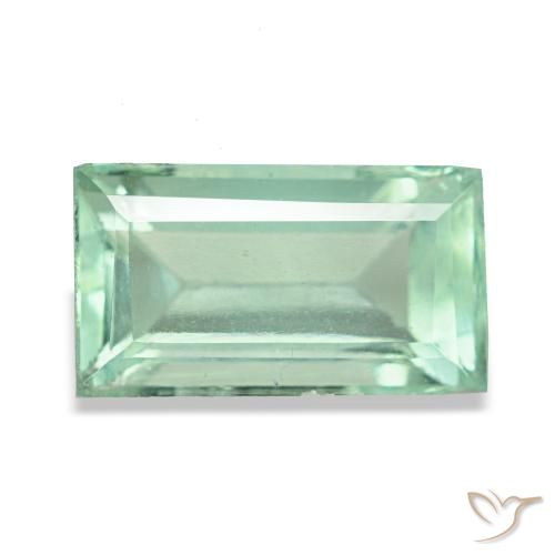 Fluorite naturale verde da 3,02 ct, baguette, VS