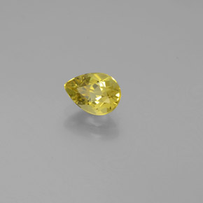 Berillo dorato Giallo naturale da 0.71 ct, Forma a pera, VVS