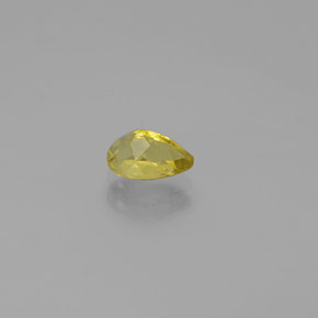 Berillo dorato Giallo naturale da 0.71 ct, Forma a pera, VVS