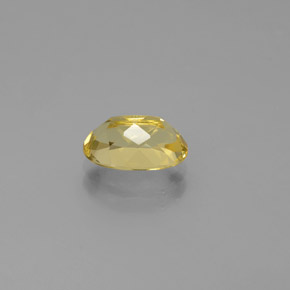 Berillo dorato naturale giallo da 1,45 ct, taglio ovale, VVS