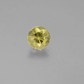 Berillo dorato naturale giallo da 0,91 ct, taglio rotondo, VS