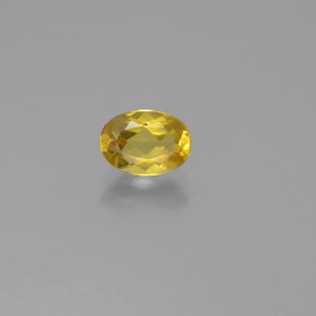 Berillo dorato Giallo naturale da 0.72 ct, Taglio ovale, VS-SI