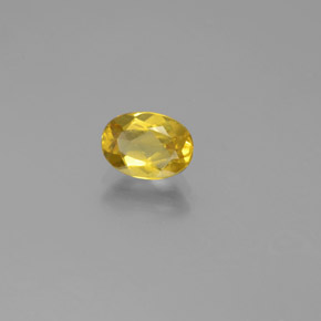 Berillo dorato Giallo naturale da 0.72 ct, Taglio ovale, VS-SI
