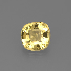 Berillo dorato naturale giallo da 0,69 ct, taglio a cuscino, VS