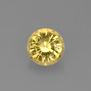 Berillo dorato naturale giallo da 0,61 ct, taglio rotondo, VS