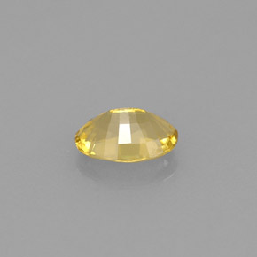 Berillo dorato naturale giallo da 0,68 ct, taglio ovale, VVS-VS