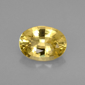 Berillo dorato Giallo naturale da 0.63 ct, Taglio ovale, VVS-VS