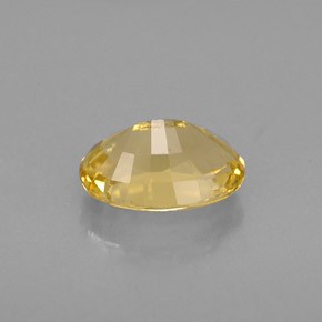 Berillo dorato naturale giallo da 0,76 ct, taglio ovale, VVS-VS