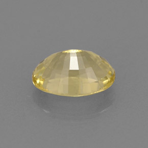 Berillo dorato naturale giallo da 0,77 ct, taglio ovale, VVS-VS