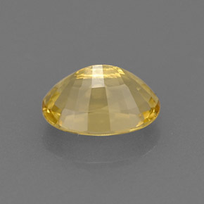 Berillo dorato naturale giallo da 0,83 ct, taglio ovale, VS