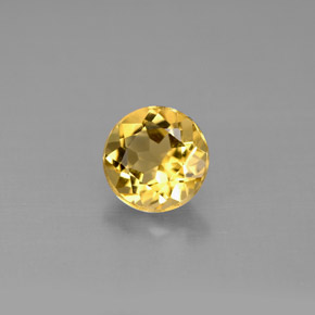 Berillo dorato naturale giallo da 0,98 ct, taglio rotondo, VS