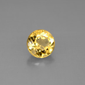 Berillo dorato naturale giallo da 0,98 ct, taglio rotondo, VS