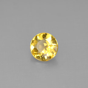 Berillo dorato naturale giallo da 0,77 ct, taglio rotondo, VS