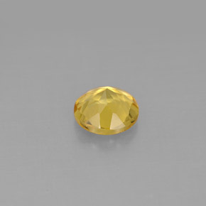 Berillo dorato naturale giallo da 0,77 ct, taglio rotondo, VS