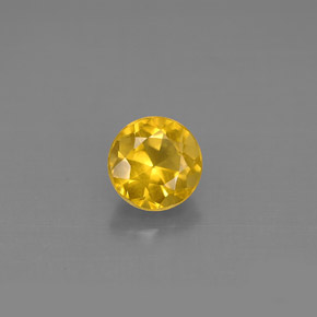 Berillo dorato naturale giallo da 0,81 ct, taglio rotondo, VS