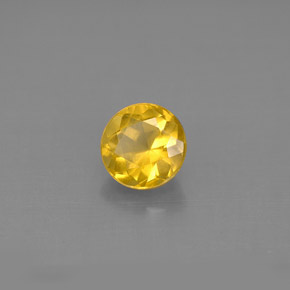 Berillo dorato naturale giallo da 0,81 ct, taglio rotondo, VS