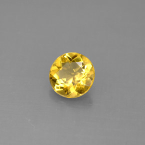 Berillo dorato Giallo naturale da 0.85 ct, Taglio rotondo, VS