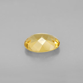 Berillo dorato naturale giallo da 1,47 ct, taglio ovale, VS