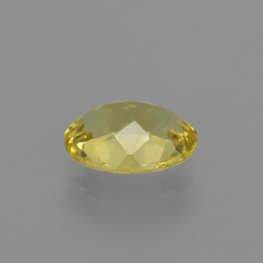 Berillo dorato naturale giallo da 1,56 ct, taglio ovale, VS