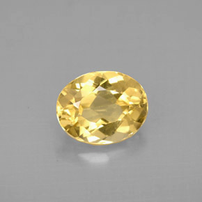 Berillo dorato Giallo naturale da 1.74 ct, Taglio ovale, VS