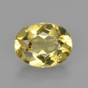 Berillo dorato Giallo naturale da 1.33 ct, Taglio ovale, VVS