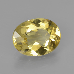 Berillo dorato Giallo naturale da 1.33 ct, Taglio ovale, VVS