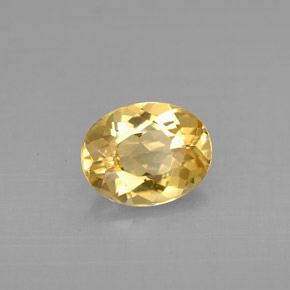 Berillo dorato Giallo naturale da 1.55 ct, Taglio ovale, VVS-VS