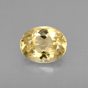 Berillo dorato Giallo naturale da 1.64 ct, Taglio ovale, VVS-VS