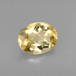Berillo dorato Giallo naturale da 1.64 ct, Taglio ovale, VVS-VS