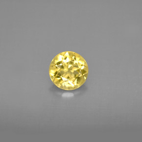 Berillo dorato Giallo naturale da 0.67 ct, Taglio rotondo, VS