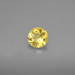 Berillo dorato Giallo naturale da 0.67 ct, Taglio rotondo, VS