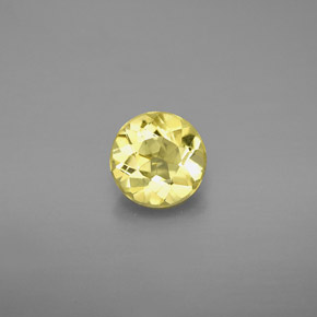 Berillo dorato naturale giallo da 0,78 ct, taglio rotondo, VVS-VS