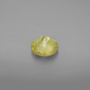 Berillo dorato naturale giallo da 0,78 ct, taglio rotondo, VVS-VS