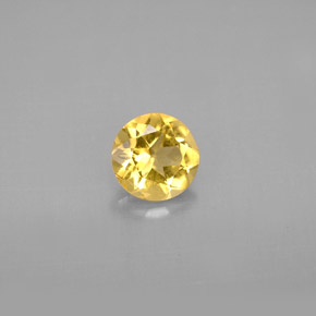 Berillo dorato naturale giallo da 0,73 ct, taglio rotondo, VS