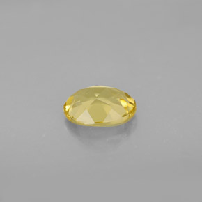 Berillo dorato naturale giallo da 0,97 ct, taglio ovale, VVS