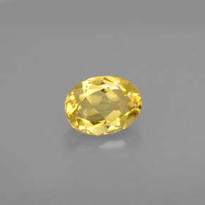 Berillo dorato Giallo naturale da 1.11 ct, Taglio ovale, VS