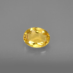 Berillo dorato naturale giallo da 1,08 ct, taglio ovale, VS