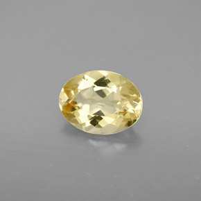 Berillo dorato naturale giallo da 0,99 ct, taglio ovale, VVS