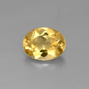 Berillo dorato Giallo naturale da 1.53 ct, Taglio ovale, VVS