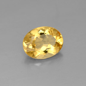 Berillo dorato Giallo naturale da 1.53 ct, Taglio ovale, VVS