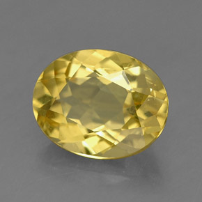 Berillo dorato Giallo Toscana naturale da 1.48 ct, Taglio ovale, VVS