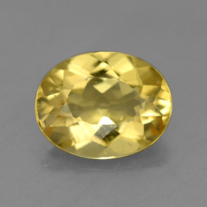 Berillo dorato Giallo naturale da 1.46 ct, Taglio ovale, VS