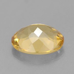 Berillo dorato naturale giallo da 1,69 ct, taglio ovale, VVS-VS