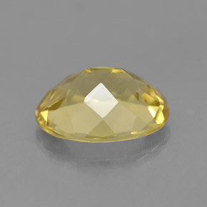Berillo dorato naturale giallo da 1,46 ct, taglio ovale, VVS-VS