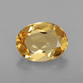 Berillo dorato naturale giallo da 0,99 ct, taglio ovale, VVS-VS
